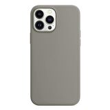 Microsonic Apple iPhone 14 Pro Max Kılıf Liquid Lansman Silikon Gri