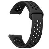 Microsonic Garmin Venu 2 Rainbow Gently Band Kordon Siyah