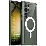 Microsonic Samsung Galaxy S23 Ultra Kılıf MagSafe Clear Soft Şeffaf