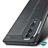 Microsonic Honor 70 Kılıf Deri Dokulu Silikon Lacivert