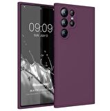 Microsonic Matte Silicone Samsung Galaxy S23 Ultra Kılıf Mor