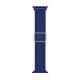 Microsonic Apple Watch Series 6 44mm Kordon Braided Loop Band Lacivert