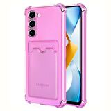 Microsonic Samsung Galaxy S23 Card Slot Shock Kılıf Pembe
