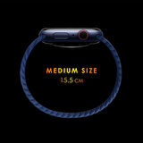 Microsonic Huawei Watch Buds Kordon, (Medium Size, 155mm) Braided Solo Loop Band Kırmızı