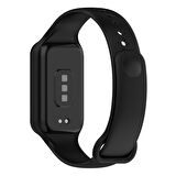 Microsonic Xiaomi Redmi Smart Band 2 Kordon, Silicone Sport Band Siyah