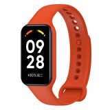 Microsonic Xiaomi Redmi Smart Band 2 Kordon, Silicone Sport Band Turuncu