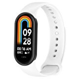 Microsonic Xiaomi Mi Band 8 Silikon Kordon Beyaz