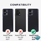 Microsonic Matte Silicone Xiaomi Redmi Note 12 4G Kılıf Siyah