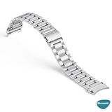 Microsonic Samsung Galaxy Watch 5 44mm Solid Steel Kordon Gümüş