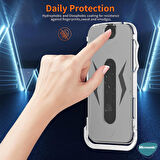 Microsonic Apple Uyumlu iPhone 12 Pro Max Magic Uygulama Aparatlı Tam Kapatan Ekran Koruyucu Siyah