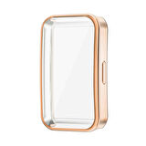 Microsonic Huawei Band 8 Kılıf 360 Full Round Soft Silicone Rose Gold