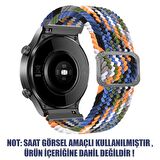 Microsonic Huawei Watch 2 Sport Kordon Braided Loop Band Renkli