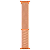Microsonic Apple Watch Series 9 41mm Hasırlı Kordon Woven Sport Loop Turuncu