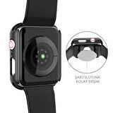 Microsonic Apple Watch Series 9 41mm Kılıf Matte Premium Slim WatchBand Rose Gold