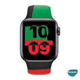 Microsonic Apple Watch Series 9 45mm Silikon Kordon Black Unity