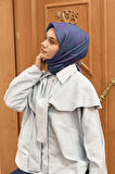 Silk Home Soft Eşarp 48864 Erguvan-Yeşil Karışık Desen 
