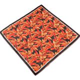 Silk Home Siyah Kırmızı-Turuncu  Çiçek Desen Soft Eşarp 73055-43