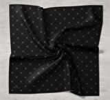 Silk Home Siyah Desenli Tivil İpek Eşarp 11392-02