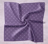 Silk Home Lila Desenli Tivil İpek Eşarp 11392-26