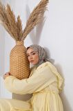 Soft  Pamuk karanfil desen Eşarp 73030-22
