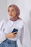 Soft pamuk karanfil Desen Eşarp 73030-26