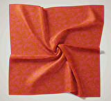 Silk Home Soft Eşarp 47057 Kiremit-Pembe Karışık Desen 