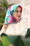Silk Home Mint Yeşili-Beyaz Yaprak Desen Tivil İpek Eşarp 11406-01