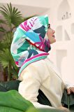 Silk Home Mint Yeşili-Beyaz Yaprak Desen Tivil İpek Eşarp 11406-01