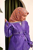 Silk Home Lila-Somon Karma Desen Tivil İpek Eşarp 11424-64