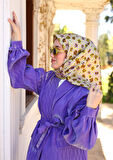 Silk Home Yeşil Lila Çıtır Çiçek Desenli Tivil İpek Eşarp-11428-06