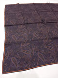Silk Home Mor Etnik Desen Saf İpek Sura Dokuma Eşarp-11455-S37-KVS0733