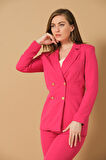 Metal Düğme Detaylı Blazer Ceket