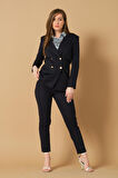 Metal Düğme Detaylı Blazer Ceket