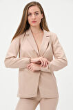 Dikiş Detaylı Blazer Ceket 