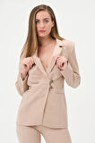 Dikiş Detaylı Blazer Ceket 