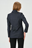 Desenli kumaştan Blazer Ceket 