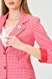 Pötikare Desenli Blazer Ceket