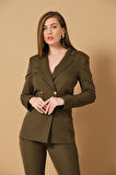 Metal Düğme Detaylı Blazer Ceket
