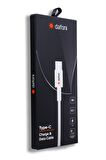 Dafoni 1 Metre Hızlı Data Kablosu Type-C Beyaz DAF-05TYP