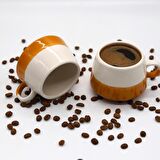 Tardan Betty Seramik Fincan 2 Adet  - 230 ml - Turuncu