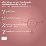 Voop Whitening Tüm Cilt Tipleri İçin Aydınlatıcı Alkolsüz Gece Leke Serumu  30 ml 