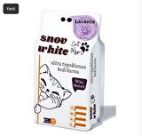 Snow White 20lt Beyaz Bentoint Lavanta Kokulu Ince Taneli Kedi Kumu Ultra Topaklanma