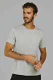 Lumberjack CT102 BASIC C NECK T-SHIR Gri Erkek T-Shirt 100581713