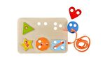 Montessori İp Geçirme Geometrik Şekiller