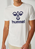 Hummel Yuvarlak Yaka Düz Beyaz Erkek T-Shirt 910206-9003 MEN SS TEE