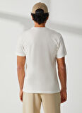 Hummel Yuvarlak Yaka Düz Beyaz Erkek T-Shirt 910206-9003 MEN SS TEE