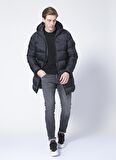 Hummel Hmlcassandery Gömlek Yaka Normal Kalıp Siyah Erkek Şişme Mont