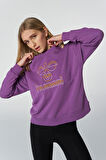 Hummel Hortensia Kadın Siyah Bisiklet Yaka Sweatshirt 921689-3607