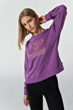 Hummel Hortensia Kadın Siyah Bisiklet Yaka Sweatshirt 921689-3607