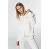 Hummel iberis Kadın Beyaz Kapüşonlu Ceket 921692-9003